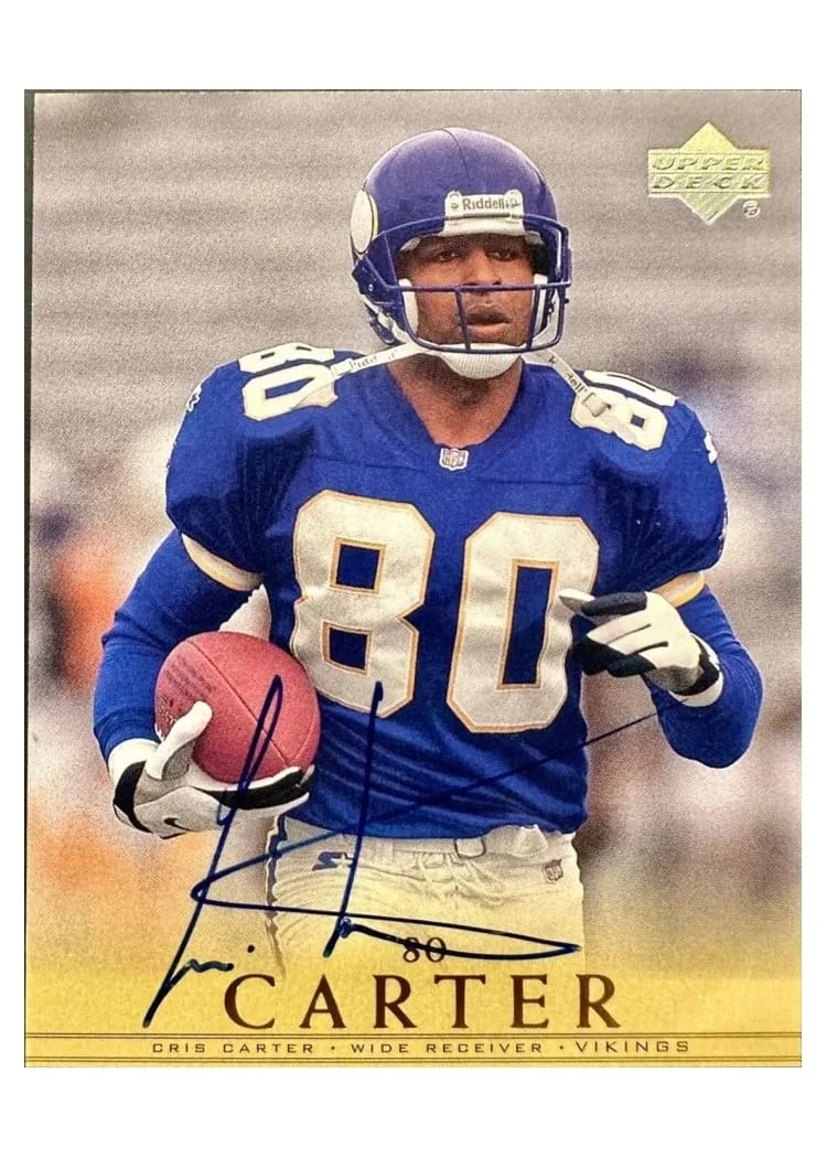 2000 Upper Deck Legends Autographs Cris Carter card