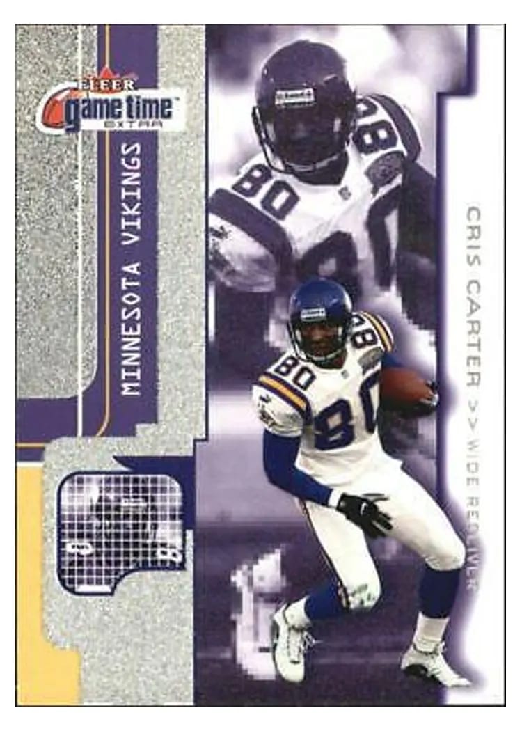 2001 Fleer Game Time Cris Carter #12 card