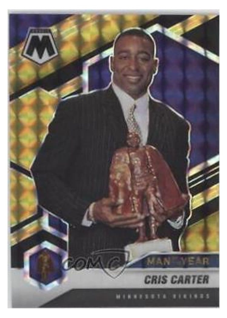2021 Panini Mosaic Base Set Cris Carter Choice Black Gold Mosaic #277 card