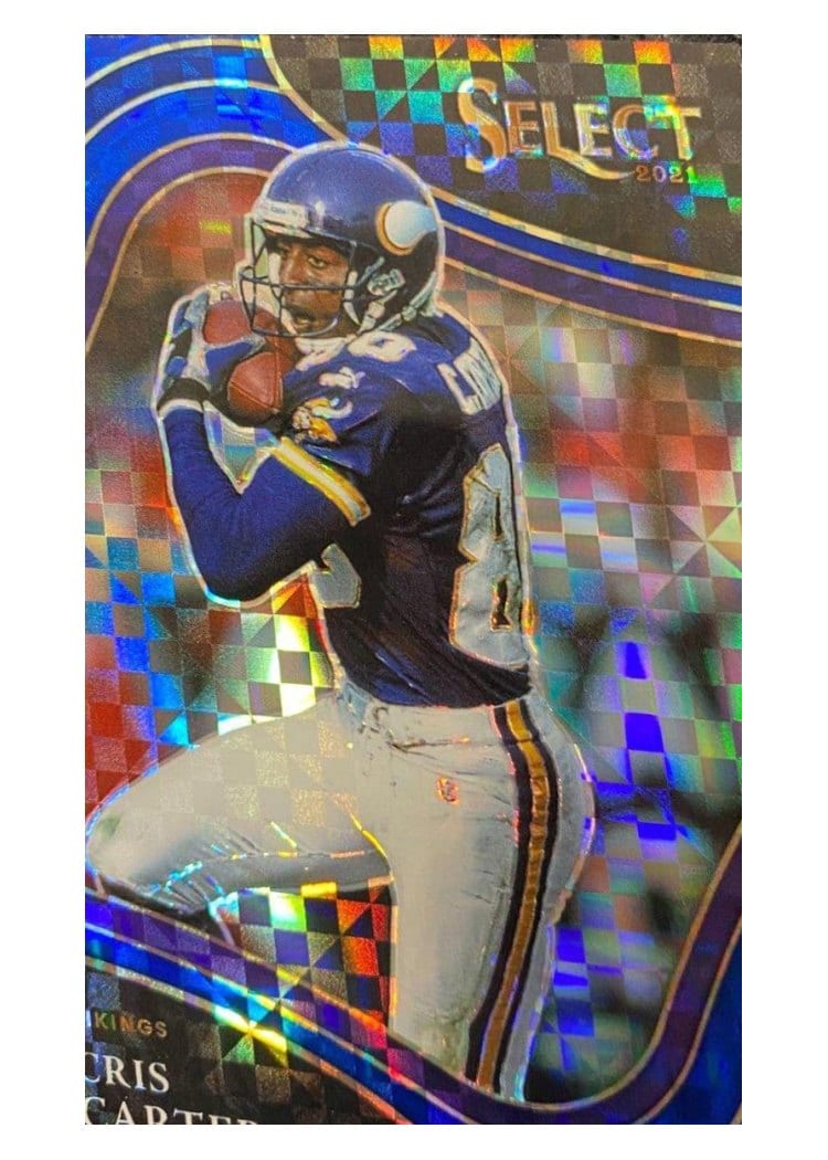 2021 Panini Select Base Set Cris Carter Blue #338 card