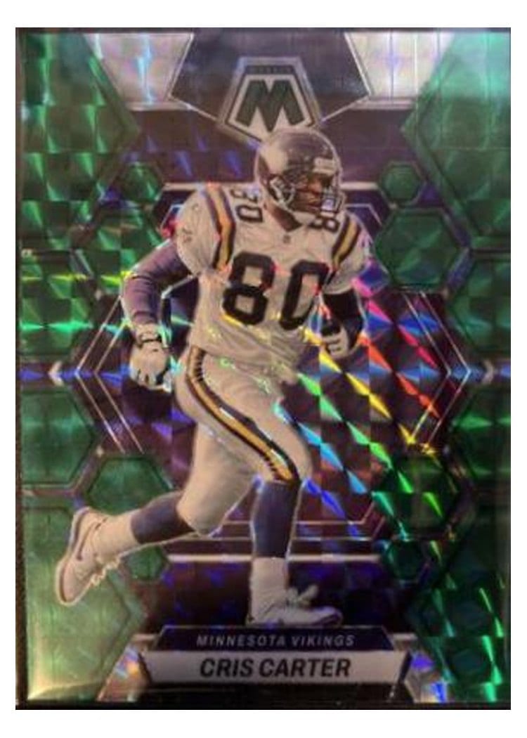 2023 Panini Mosaic Base Set Cris Carter Green #157 card