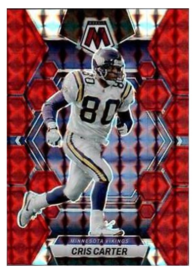 2023 Panini Mosaic Base Set Cris Carter Red #157 card
