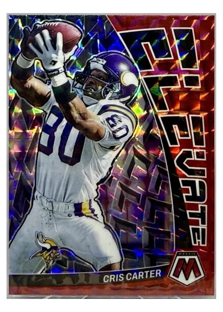 2023 Panini Mosaic Elevate Cris Carter Red #E-CC card