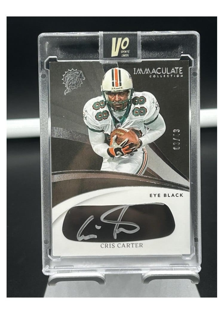 2024 Panini Immaculate Collection Immaculate Eye Black Cris Carter #5 card