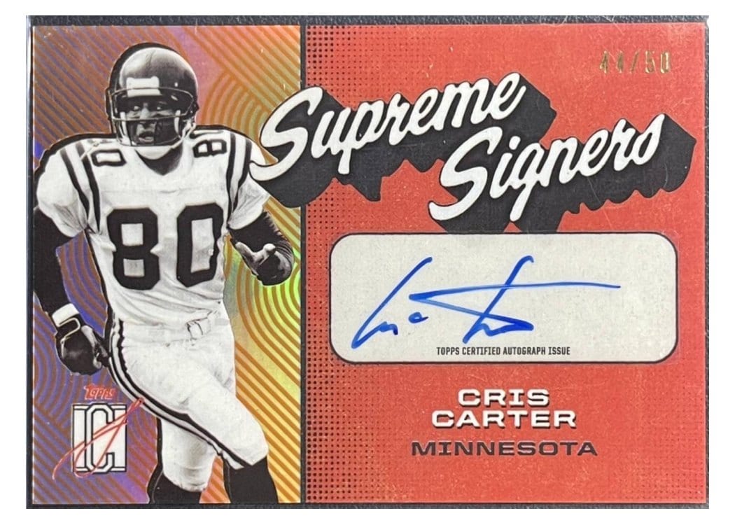 2024 Topps Signature Class Supreme Signers Cris Carter #SS-CC card