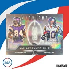 2024 Topps Midnight Constellations Cris Carter / Randy Moss #C-1 card
