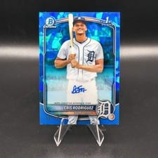 2025 Bowman Chrome Sapphire Edition Prospect Autographs Cris Rodriguez #CPSA-CR card