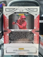 2023 Panini Chronicles Obsidian Cristhian Vaquero #17 card