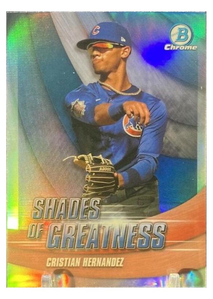 2022 Bowman Chrome Shades of Greatness Cristian Hernandez #SG-19 card