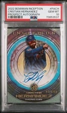 2022 Bowman Inception Prospect Autographs Cristian Hernandez #PA-CH card