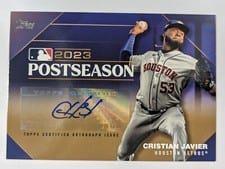 2024 Topps Postseason Performance Autograph Cristian Javier #PPA-CJ card
