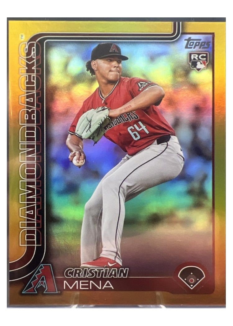 2025 Topps Base Set Cristian Mena Gold Rainbow #120 card