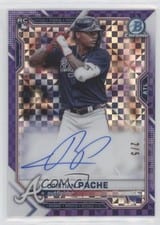 2021 Bowman Chrome X Autographs Cristian Pache #BCRA-CP card