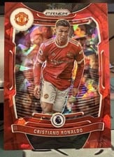 2021 Panini Prizm Premier League Cristiano Ronaldo Red Ice Prizm #283 card