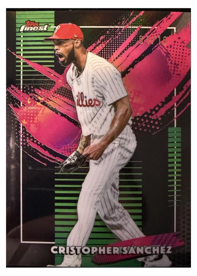 2026 Topps Finest Cristopher Sanchez Black X-Fractor #226 card