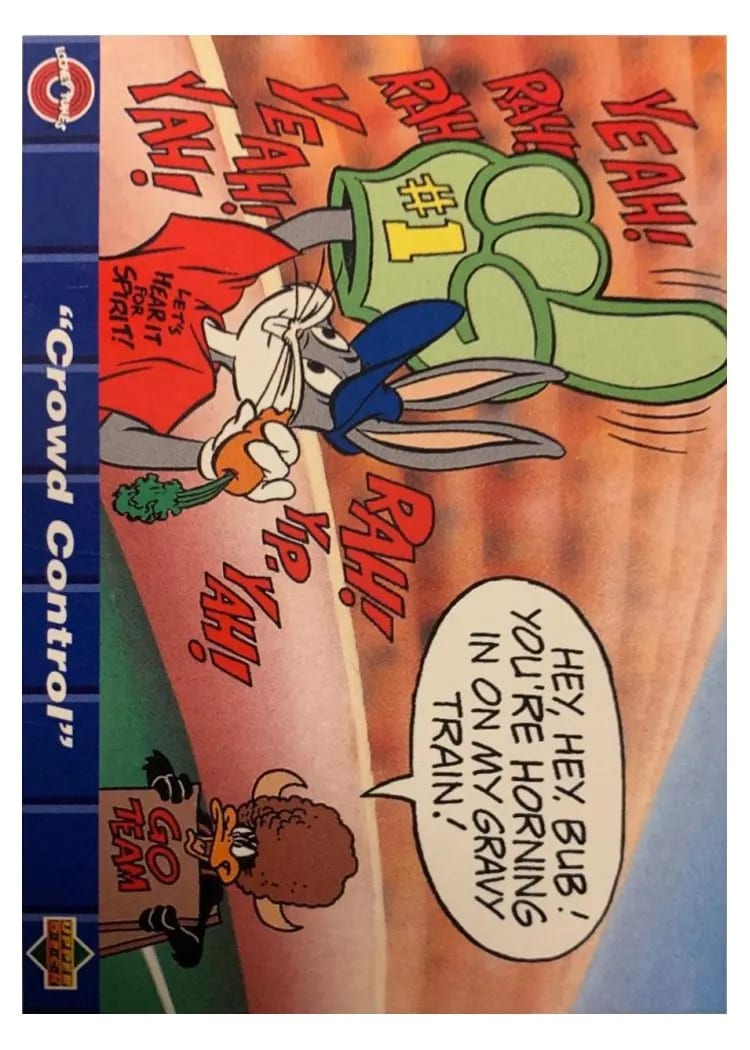 1992 Upper Deck Comic Ball 4 Crowd Control #102 card