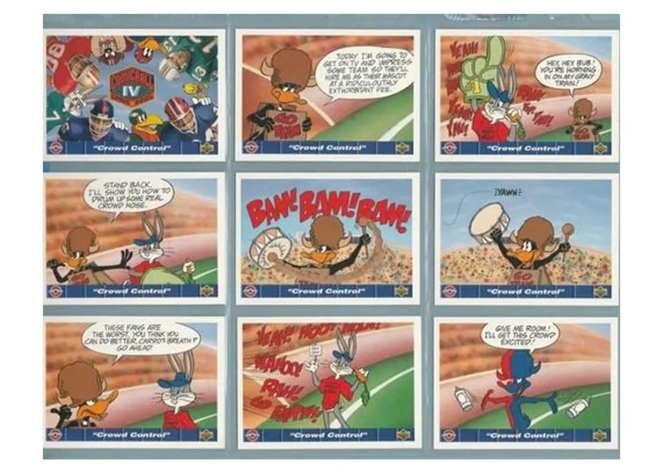 1992 Upper Deck Comic Ball 4 Crowd Control #104 card