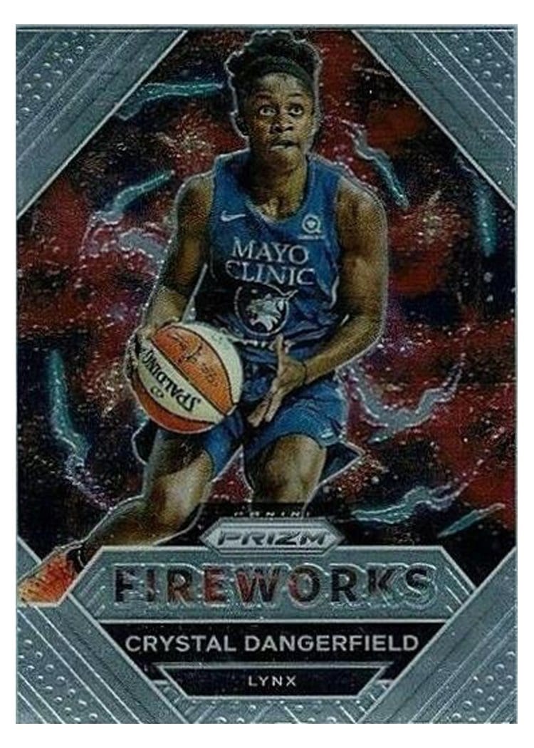 2021 Panini Prizm WNBA Fireworks Crystal Dangerfield #2 card