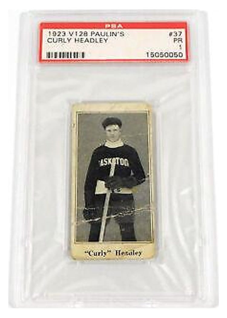 1923 V128 Paulin's Curly Headley Stamp Redemption #37 card