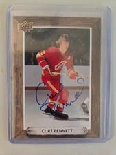 2024-25 Upper Deck Engrained Icons Beehive Portrait Signatures Curt Bennett #BH-BE card