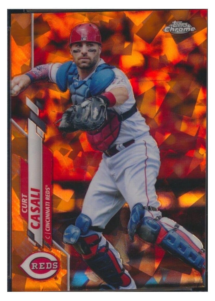 2020 Topps Chrome Update Sapphire Edition Base Set Curt Casali #U-31 card
