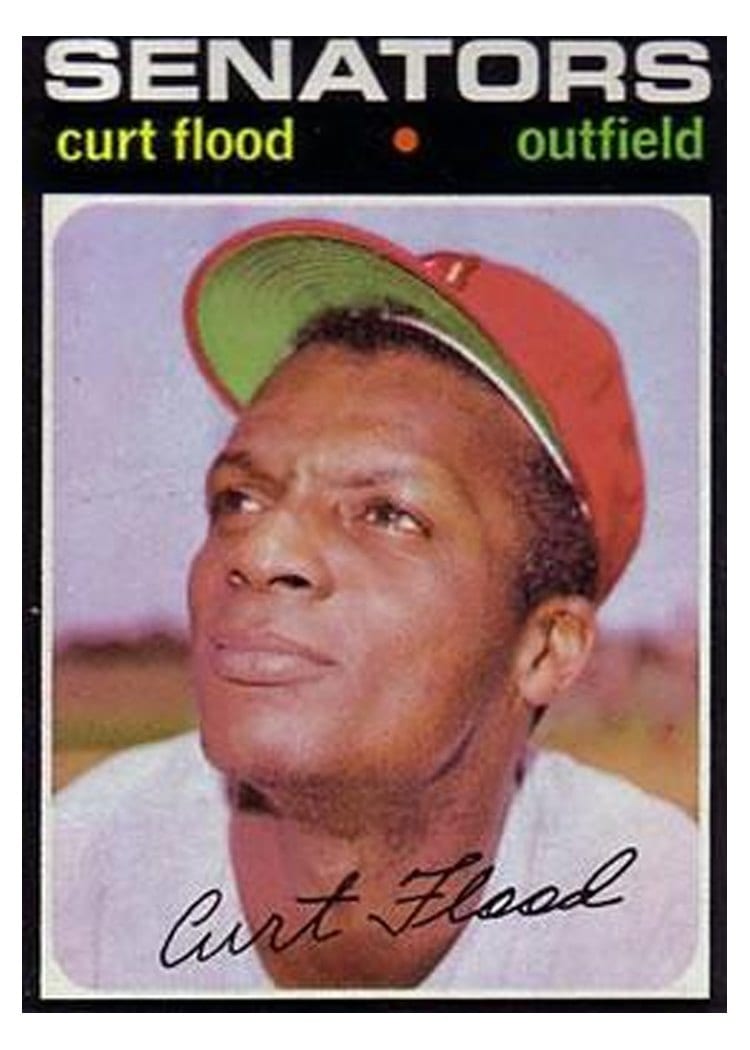 1971 Topps Curt Flood #535 card