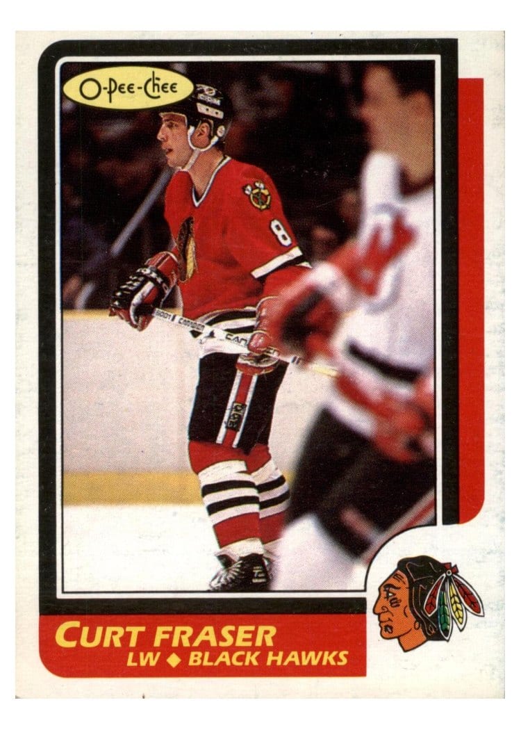 1986 O-Pee-Chee Curt Fraser #31 card
