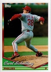 1994 Topps Base Set Curt Schilling #142 card