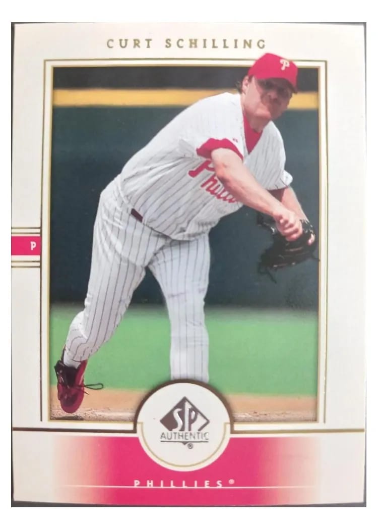 2000 SP Authentic Curt Schilling #80 card