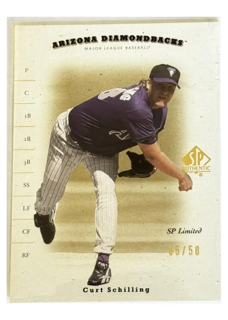2001 SP Authentic Curt Schilling #60 card