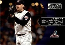 2002 Upper Deck 40-Man Base Set Curt Schilling #1146 card