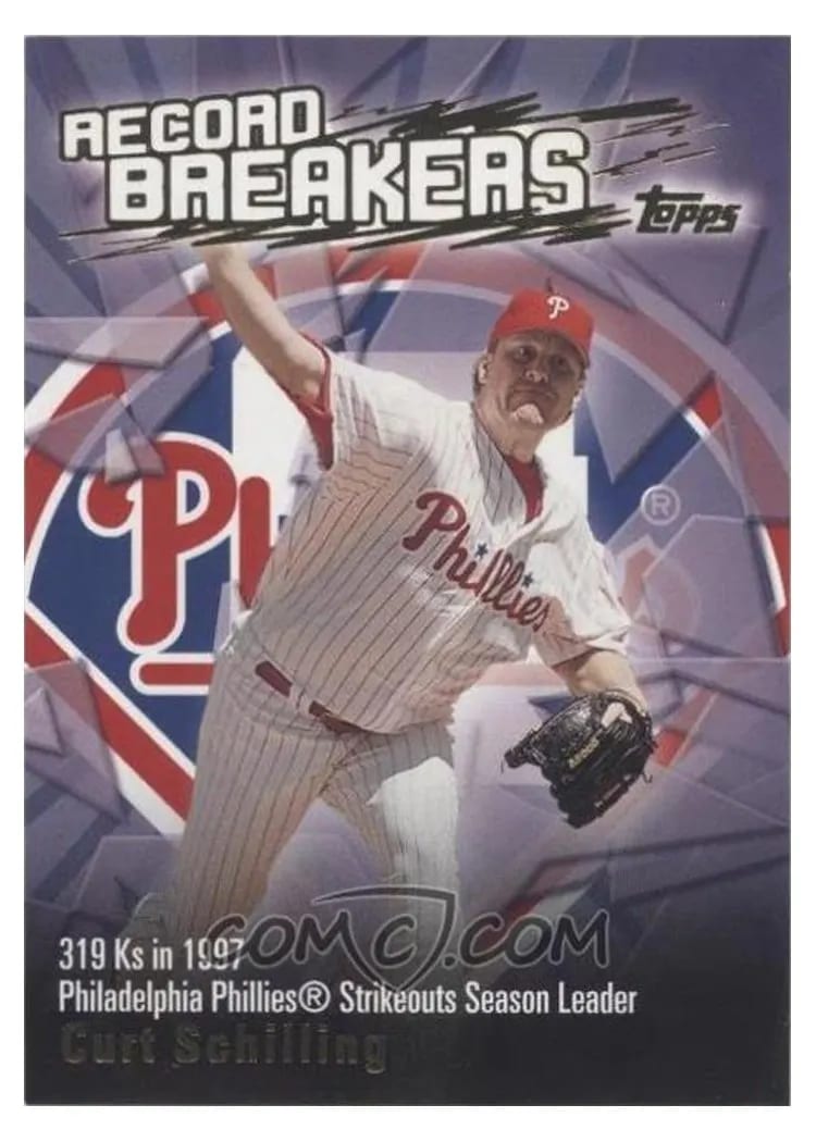 2003 Topps Record Breakers Curt Schilling Series 1 #RB-CS card