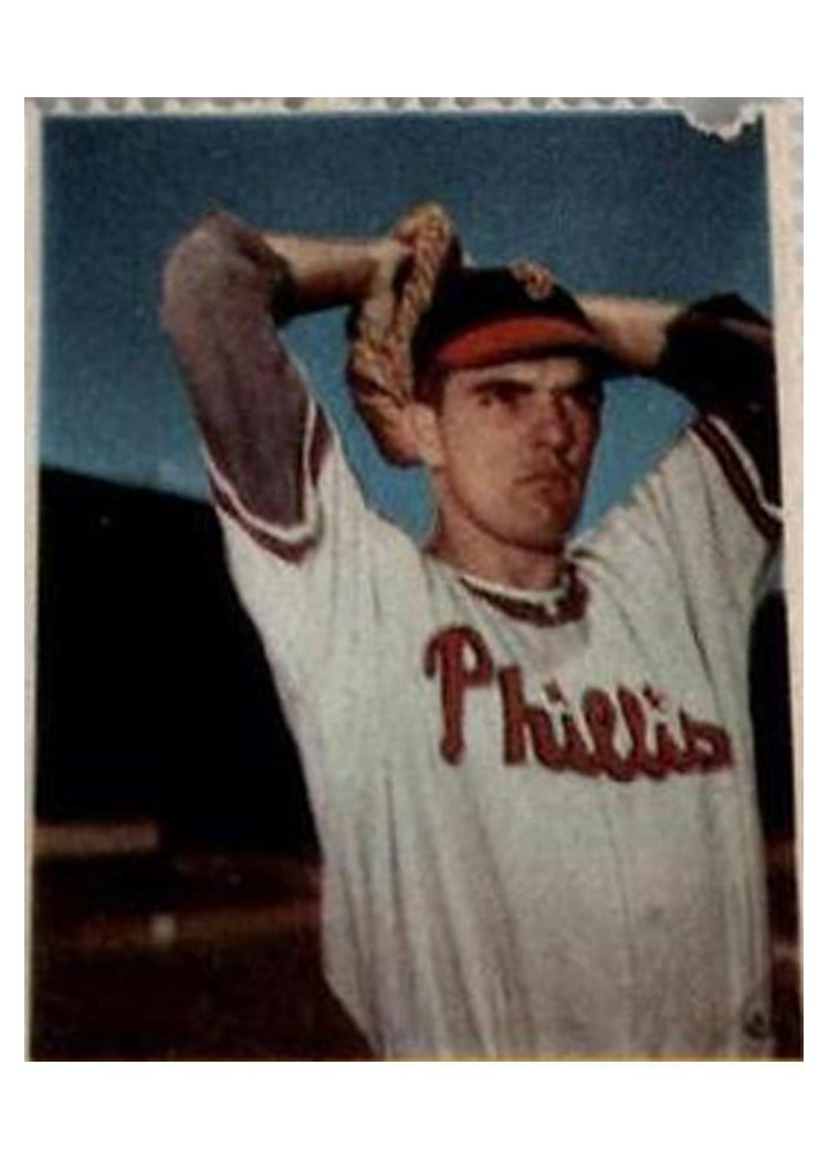 1949 Eureka Sportstamps Curt Simmons #148 card