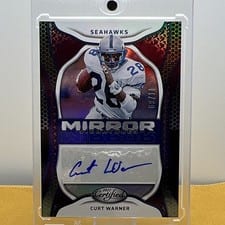 2022 Panini Certified Mirror Signatures Curt Warner #MS-CW card