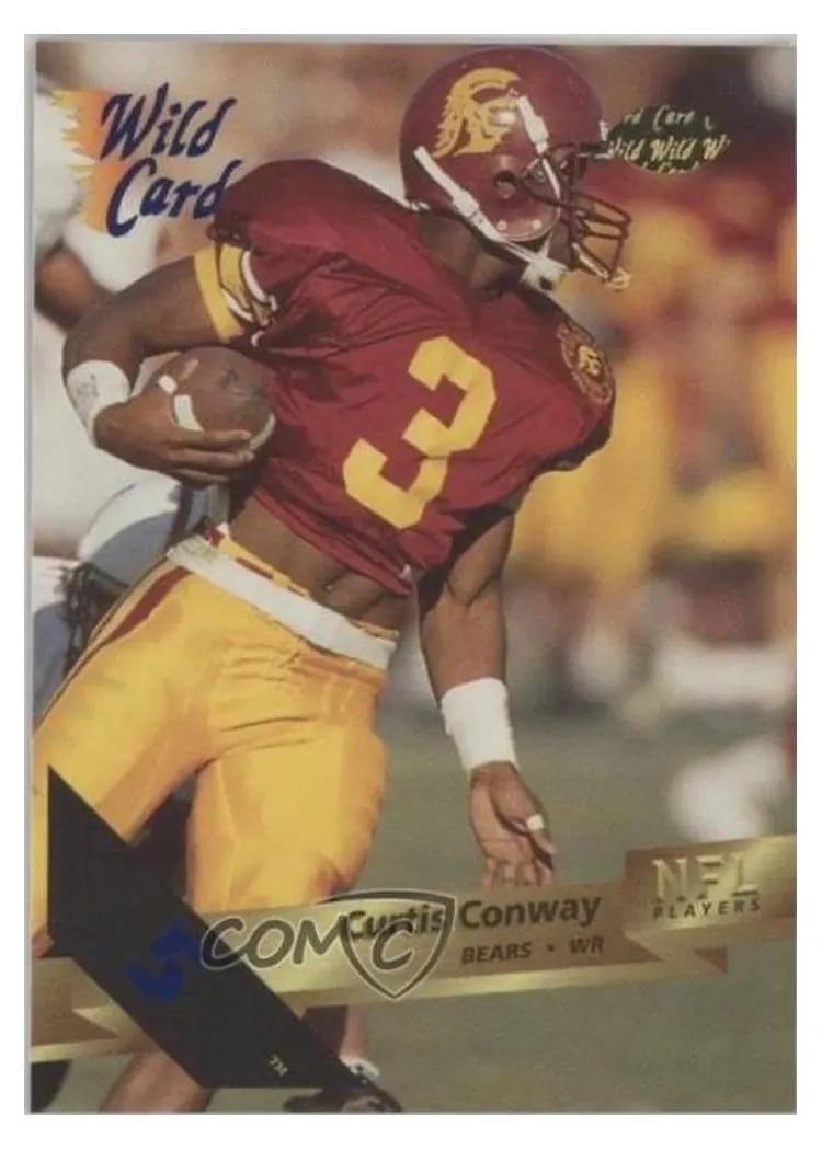 1993 Wild Card Curtis Conway #13 card