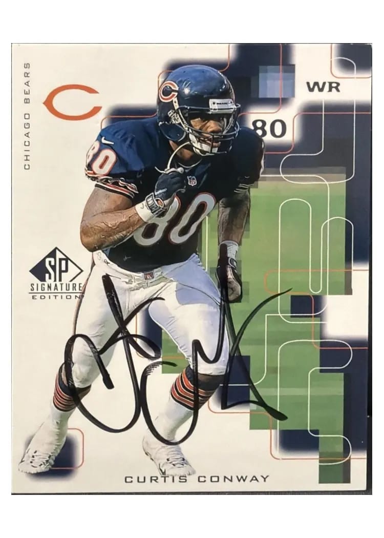 1999 SP Signature Autograph Curtis Conway #CW card