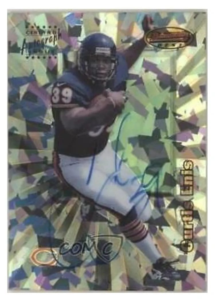 1998 Bowman's Best Autographs Curtis Enis #10a card