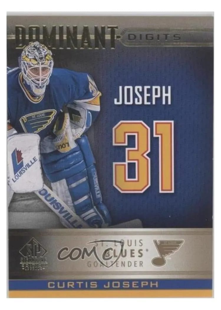 2020-21 SP Signature Edition Legends Dominant Digits Curtis Joseph #DD-21 card