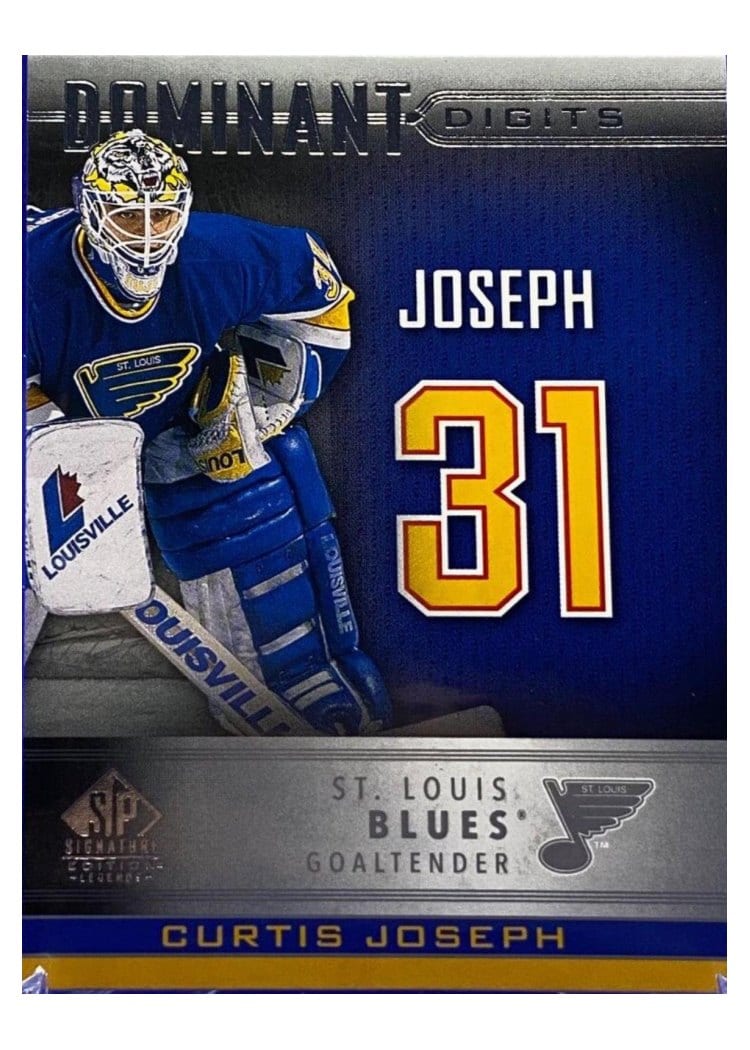 2020-21 SP Signature Edition Legends Dominant Digits Curtis Joseph #DD-21