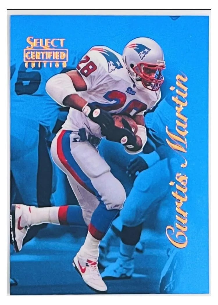 1996 Select Certified Curtis Martin #77 card