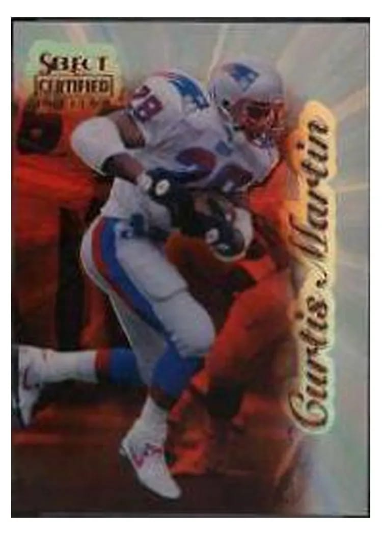 1996 Select Certified Curtis Martin #77 card