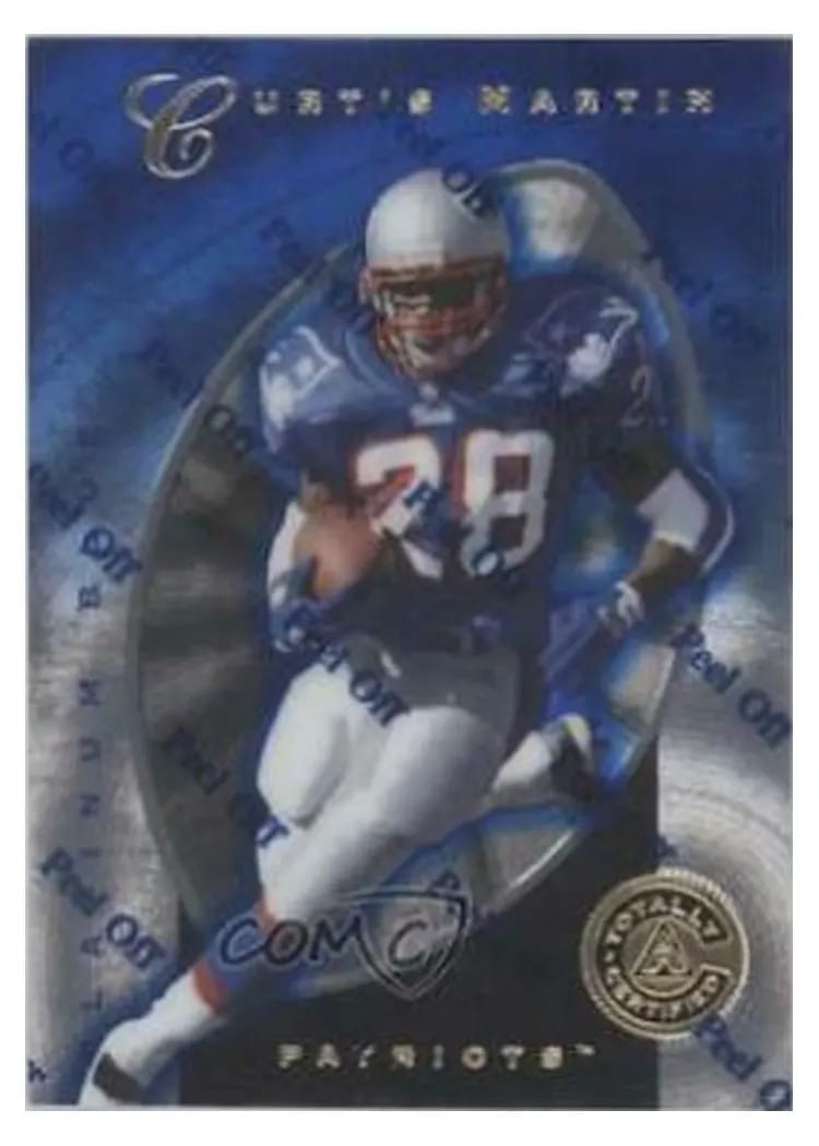 1997 Pinnacle Totally Certified Curtis Martin #44 card