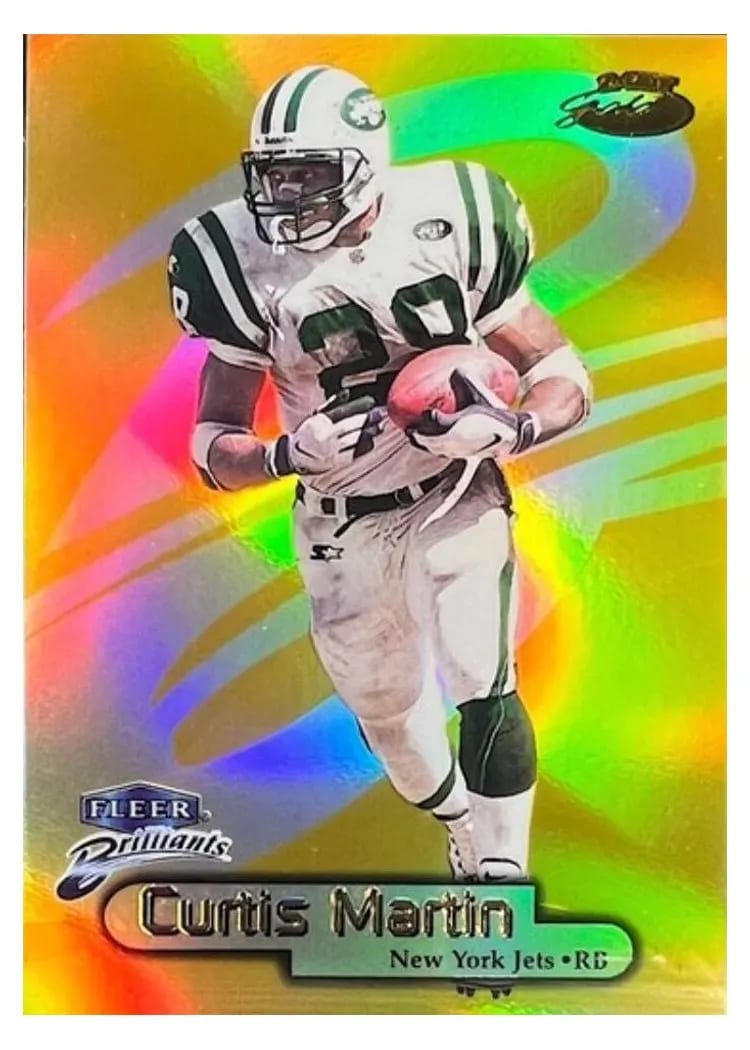 1998 Fleer Brilliants Curtis Martin #80TG card