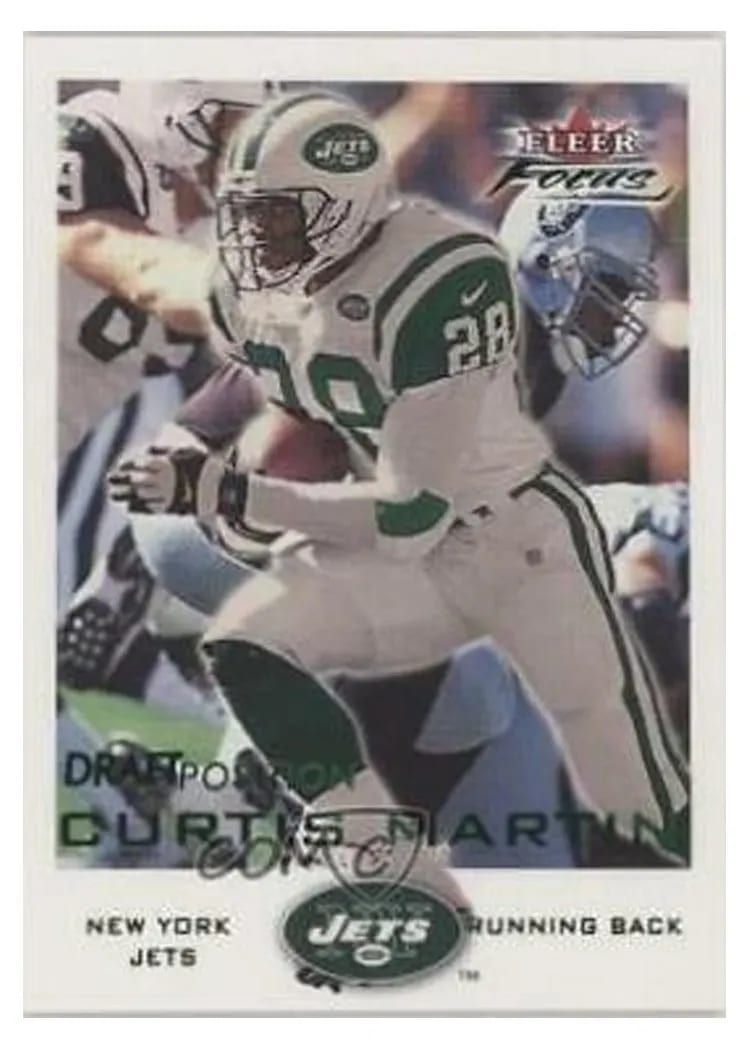 2000 Fleer Focus Curtis Martin #3 card