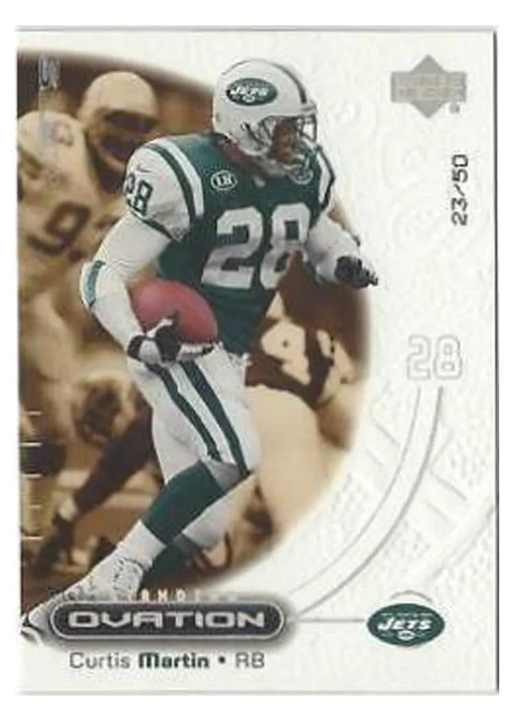 2000 Upper Deck Ovation Curtis Martin #39 card