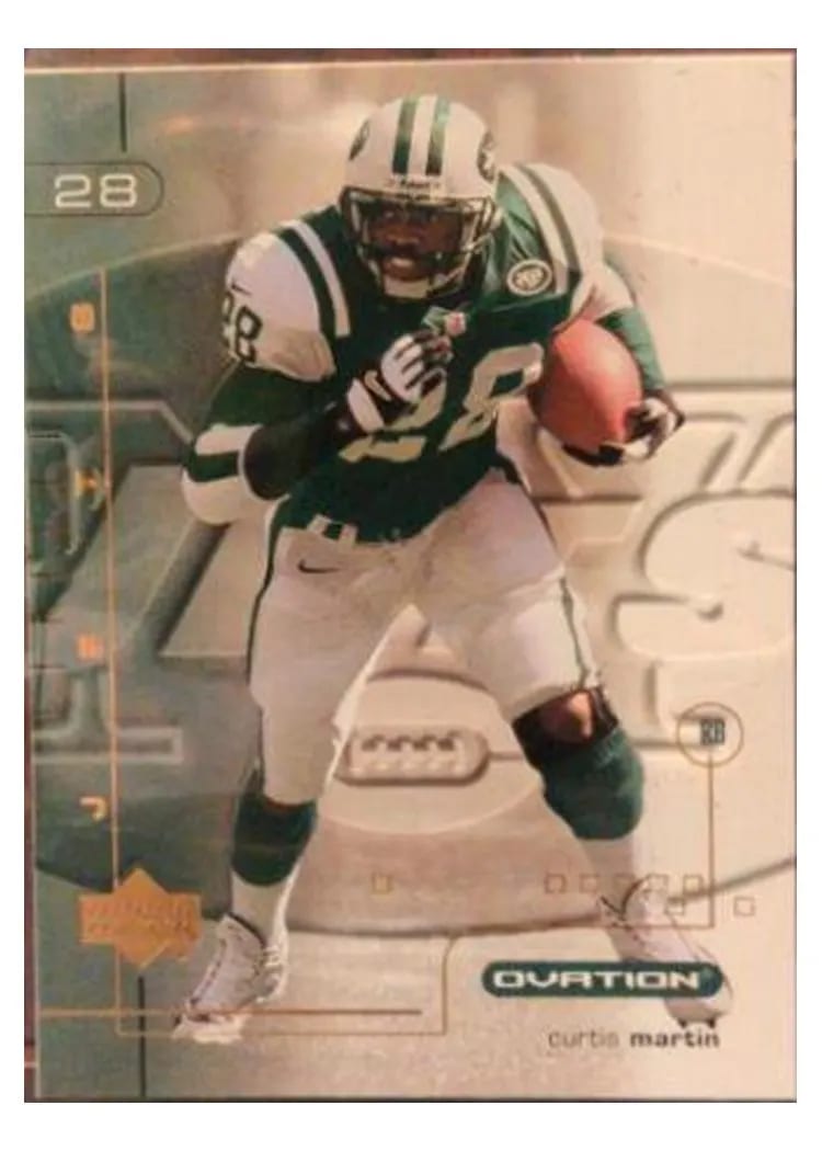 2001 Upper Deck Ovation Curtis Martin #64 card