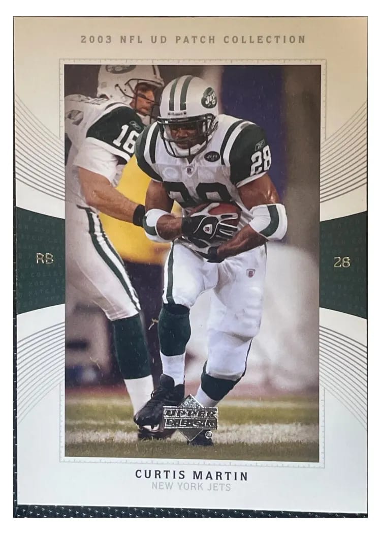 2003 Upper Deck Patch Collection Curtis Martin #29 card