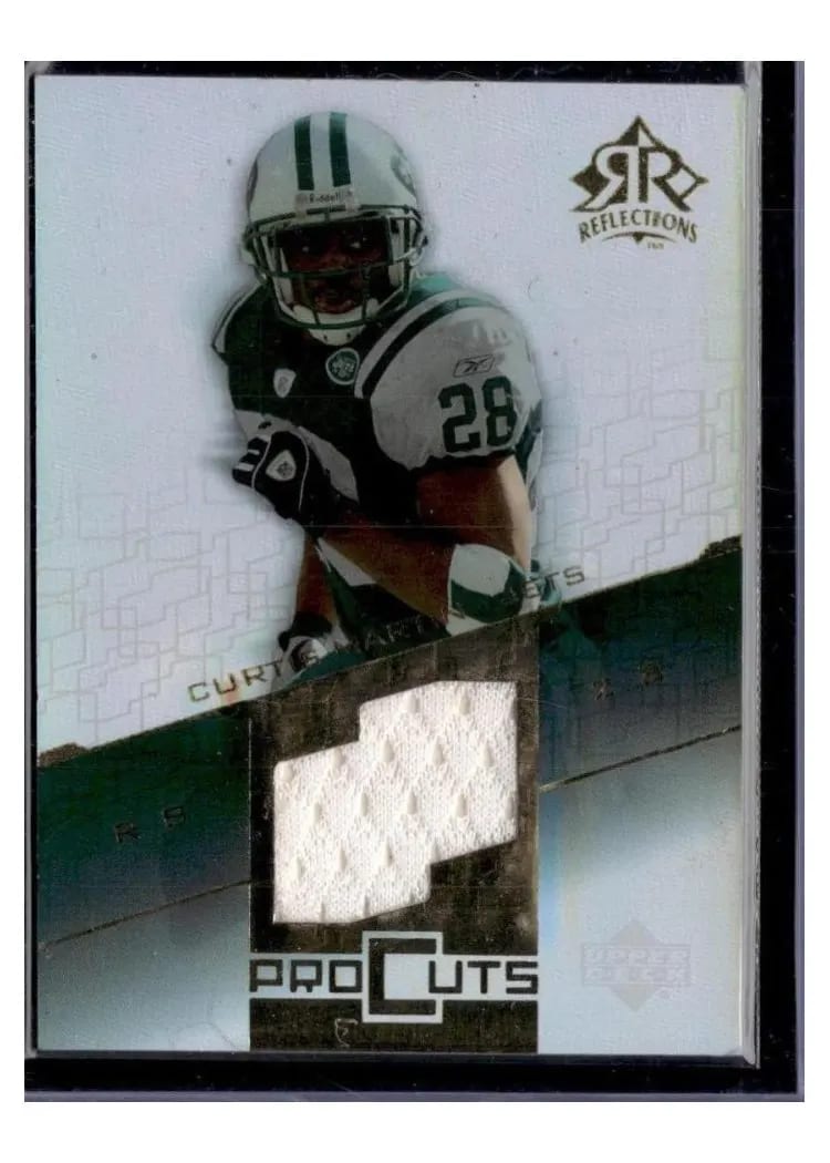 2004 Upper Deck Reflections Pro Cuts Curtis Martin #PC-CM card