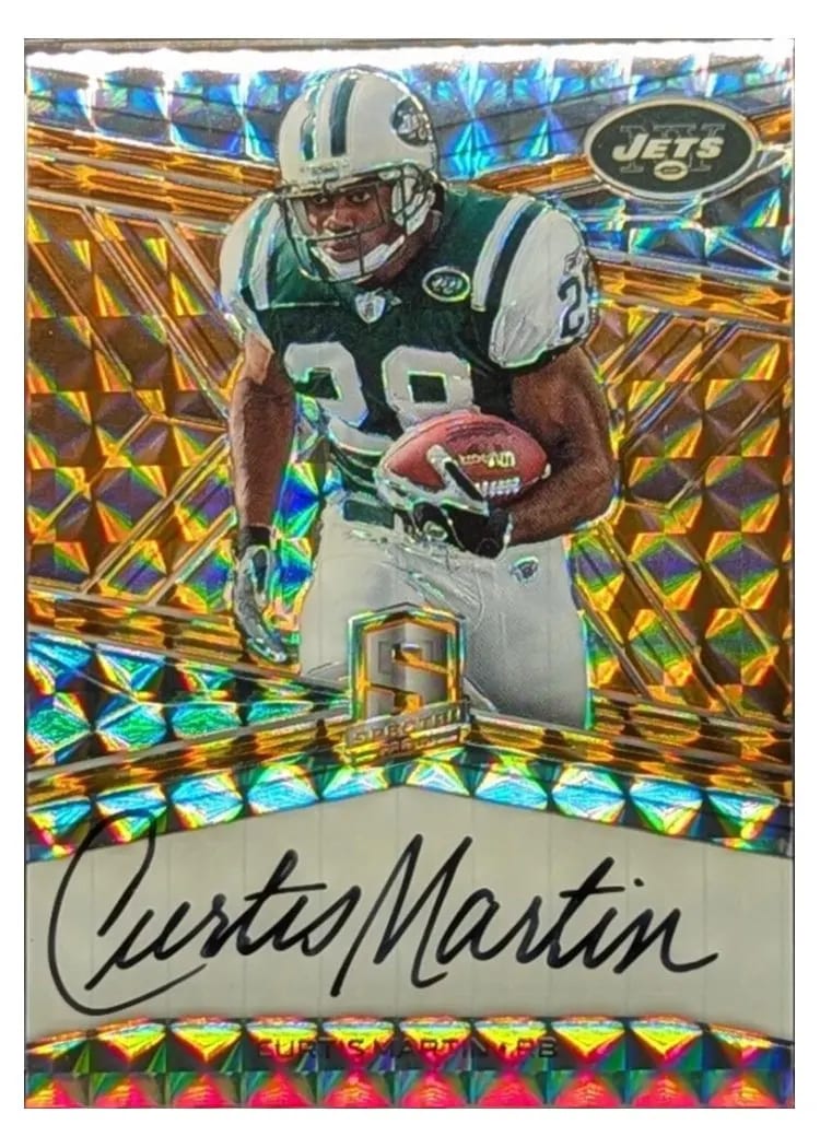 2018 Panini Spectra Signatures Curtis Martin #S-CM card