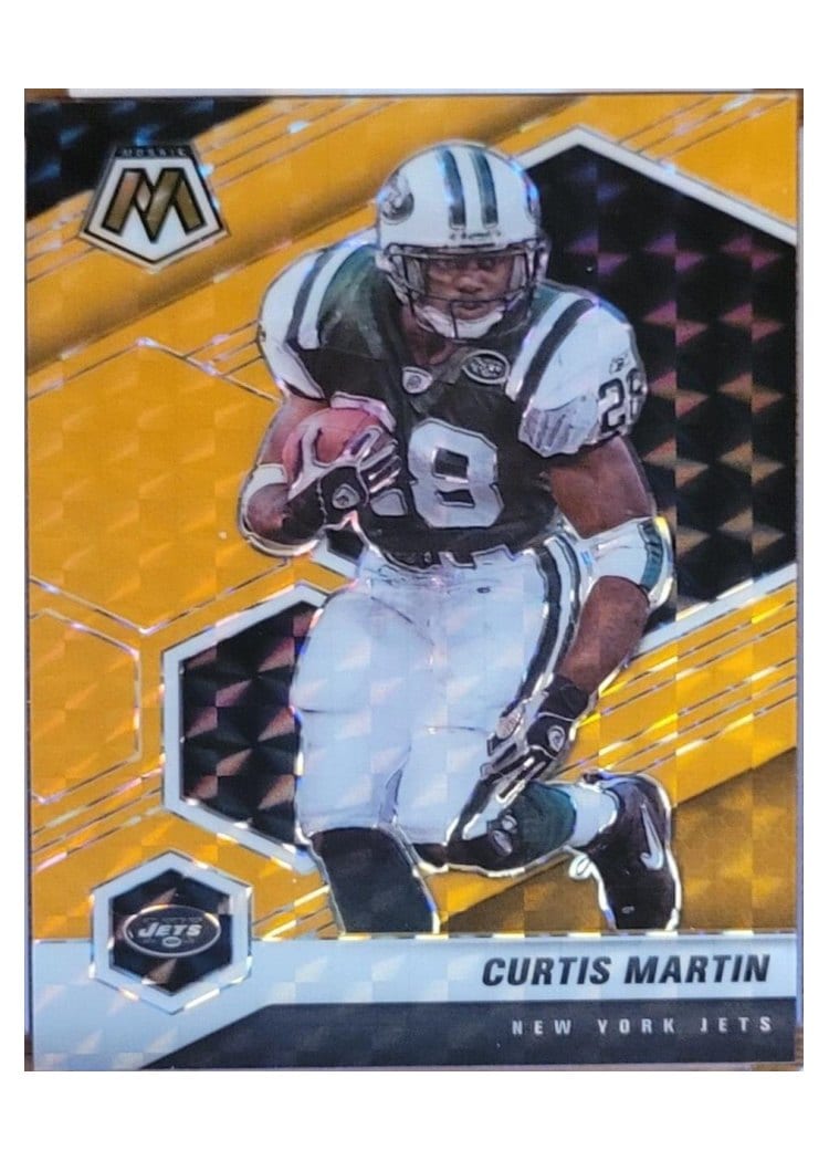 2021 Panini Mosaic Base Set Curtis Martin Orange Fluorescent #156 card